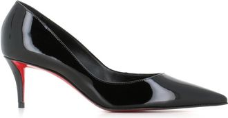 Christian Louboutin With Heel Black - Dames - Pumps - Zwart - 40 EU - Leer - Schoenen