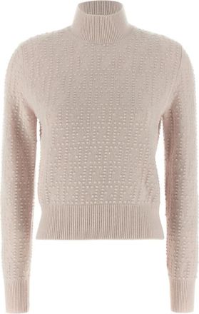 Fendi Pon Pon Sweater - Dames - Coltruien - Roze - S - Wol - Truien & Vesten