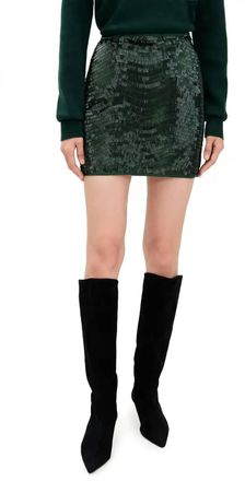 Susana Monaco Swirl Sequin Mini Skirt In Cyprus