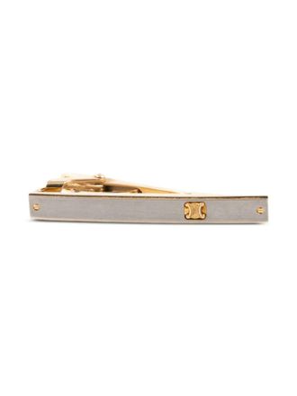 Celine 1990s Triomphe tie link - Goud