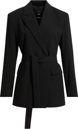 Mango Tie Blazer in Black at Nordstrom, Size Xx-Large