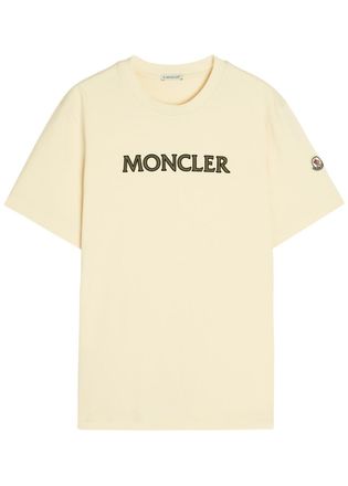 Moncler Logo Cotton T-shirt - White - Xxl