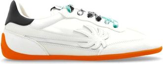 Palm Angels Sports Sneakers met Logo - Dames - Sneakers - Wit - 38 EU - Leer - Schoenen
