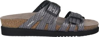 Mephisto Helisa Slippers - Dames - Sandalen - Grijs - 36 EU - Leer - Schoenen
