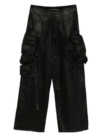 Julius Pantaloni a gamba ampia - Nero