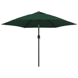 vidaXL Sombrilla Con Palo De Acero Verde 3 M Vidaxl