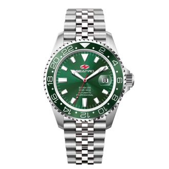 Seapro Grand Meridian Quartz Green Dial Mens Watch SP4334