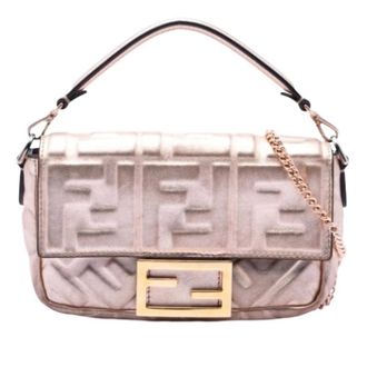 Fendi Pre-owned Shoulder Bags, female, Pink, Size: ONE SIZE Pre-owned Baguette Satchel