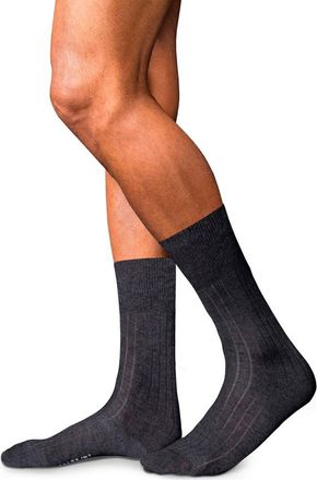Falke No. 2 Cashmere Blend Dress Socks in Anthracite - 3080 at Nordstrom, Size X-Small