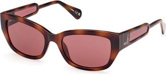 Max & Co. MO0086 52S Womens Sunglasses Tortoiseshell Size 54