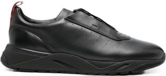 Santoni Gong62 Sneaker - male - Santoni - Sneakers - Black - 10 1/2 UK - Shoes