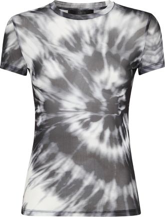 Philipp Plein T-Shirt Round Neck SS Stretch Tulle Tie dye