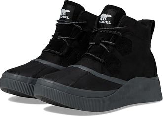 Sorel Out N Abouttm IV Classic Waterproof Womens Rain Boots Black/Grill : 5.5 B - Medium, Leather/Suede