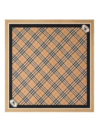 Burberry Check Silk Scarf Accessories