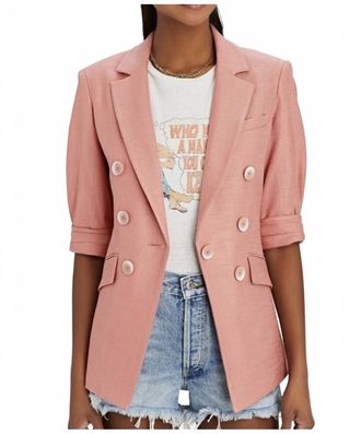 Veronica Beard Pre-Loved Odile Dickey Jacket Blazer In Pink Rosewood