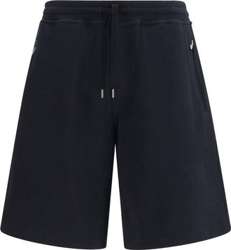 Brunello Cucinelli Black Cotton Bermuda Mens Shorts