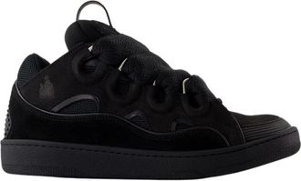 Lanvin Curb Sneakers - Heren - Sneakers - Zwart - 45 EU - Leer - Schoenen