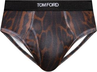 Tom Ford Slip leopardati - Marrone