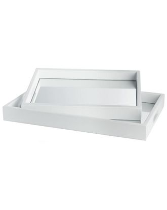 Napa Home & Garden Set Of 2 Malibu Mirrored Trays