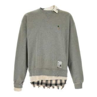 Miharayasuhiro Triple Layered Sweatshirt - male - MIHARA YASUHIRO - Sweatshirts - Gray - M - Sweatshirts & Hoodies