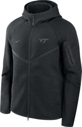 Nike Virginia Tech Hokies Tech Nike Mens Basketball Fleece Full-Zip Hoodie in Black | ZM05L4E101VATH-BLK