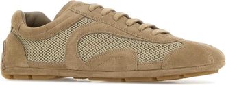 Prada Mens Cappuccino Suede And Mesh Montecarlo Re-Edition 2005 Sneakers Deserto