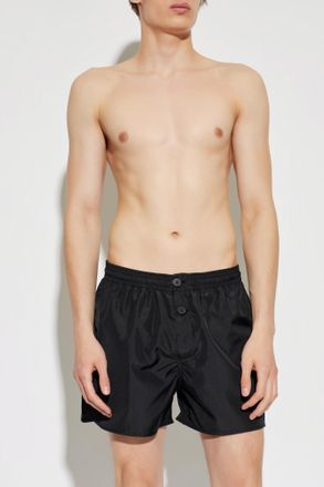 Jacquemus Puntini Swim Shorts, Mens, Black