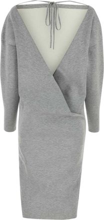 Gucci Womens Dress Gray Wool Viscose Nylon