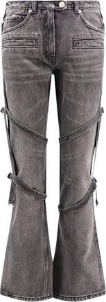 Courr&egrave;ges Flared Jeans - Dames - Flared Jeans - Grijs - S - Katoen - Jeans
