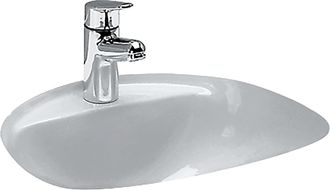 Laufen Laufen Bijou Lavabo Encastrado, Desde Abajo, Con Repisa Para