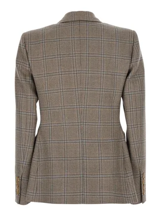 Blaz&eacute; Milano Womens Jacket Saona Beige Wool Virgin Blazers