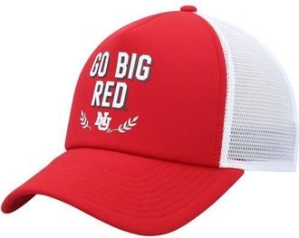 adidas Mens adidas Scarlet Nebraska Huskers Phrase Foam Front Trucker Adjustable Hat at Nordstrom