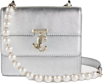 Jimmy Choo London XS Avenue Quad Metallic Leather Crossbody Bag
