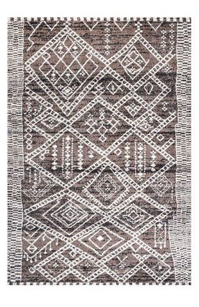 Jonathan Y Designs Tayri Modern Geometric Area Rug in Brown/ivory at Nordstrom, Size 4Ft 0In X 6Ft 0In