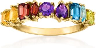 Ross-Simons Multi-Gemstone Ring in 14kt Yellow Gold