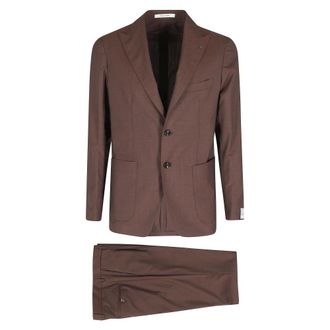 Tagliatore Single Breasted Suits, male, Brown, Size: XL Montecarlo Suit