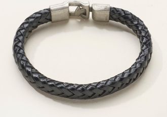 Fat Face FatFace Black Braided Clasp Bracelets