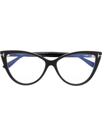 Tom Ford Eyewear Bril met cat-eye montuur - Zwart