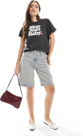 Levi's Jorts larghi dad fit lavaggio color pietra-Neutro