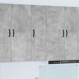 vidaXL Kitchen Cabinet Kalmar Concrete Grey 30 x 31 x 100 cm vidaXL