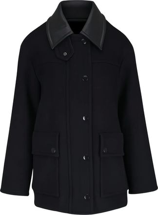 Akris Cappotto con bottoni a pressione - Nero