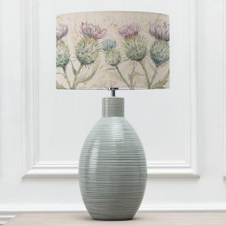 Voyage Maison Epona Table Lamp With Thistle Glen Eva Lampshade in Blue