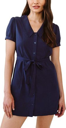 Bella Dahl Seamed Puritan Collar Mini Dress