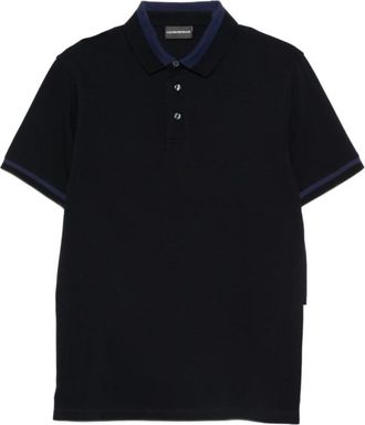 Emporio Armani Polo Shirt - Heren - Polos - Blauw - XL - Katoen - Tops