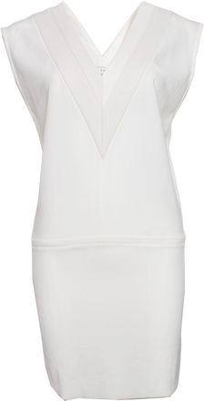 Iro white sleeveless dress with leather border