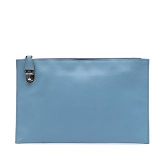 Prada Tweedehands Saffiano Lux Zip Clutch