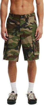Cotton On Mens Baggy Cargo Short in Jungle Camo at Nordstrom, Size 30