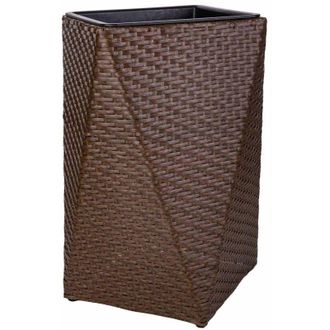 Wanderlust Deco Wanderlust Deco - Macetero De Polirat&aacute;n Marr&oacute;n 31x31x56