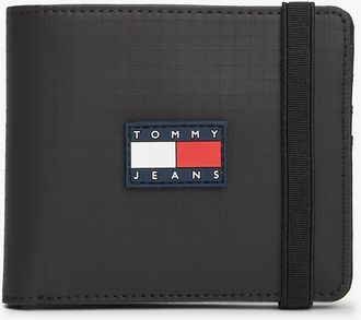 Tommy Hilfiger Mens Tommy Jeans Ripstop Card & Coin Wallet - Black