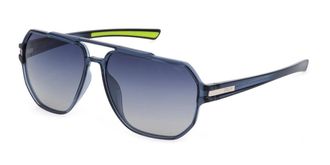 Fila SFI301 Polarized 6G5P Mens Sunglasses Blue Size 60
